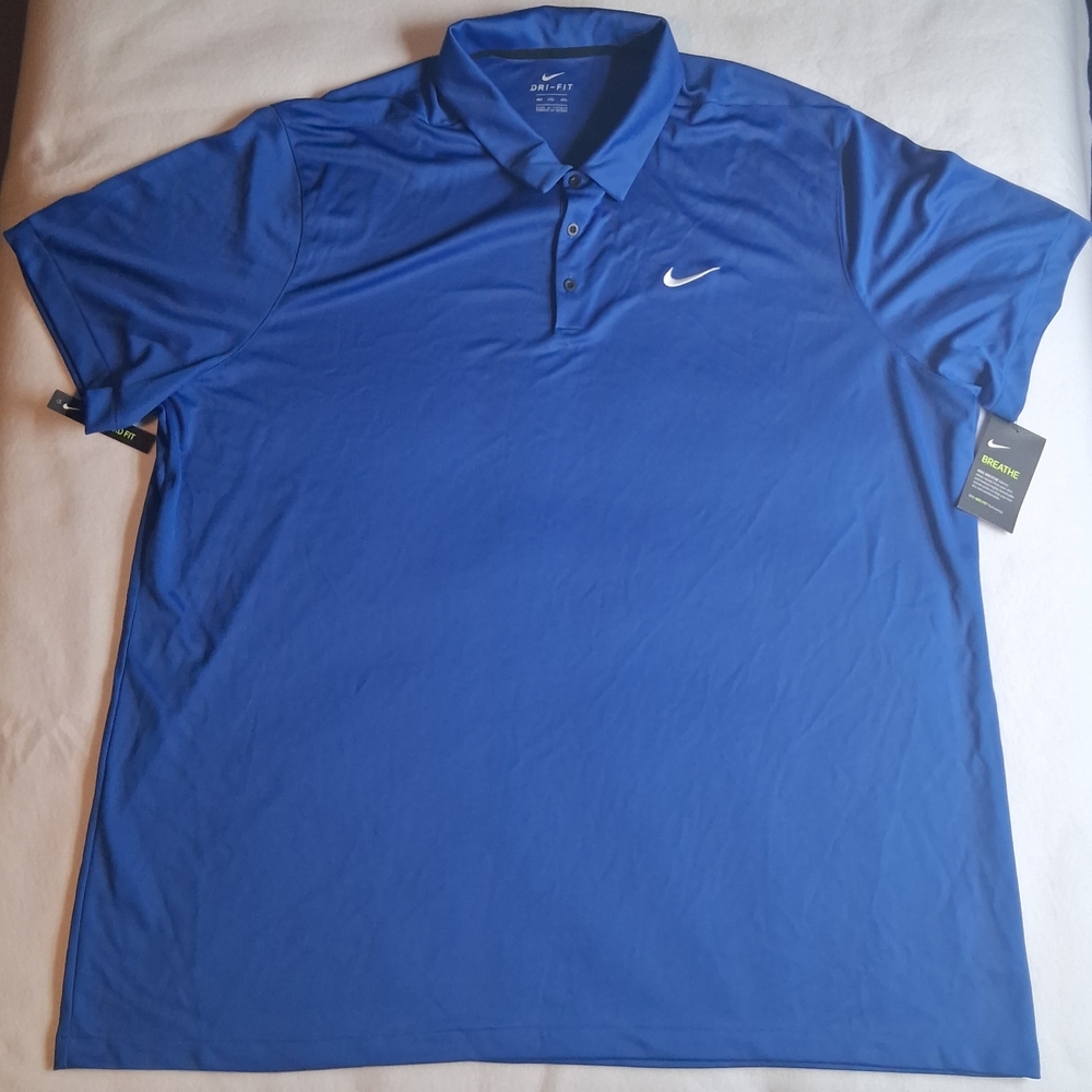 Nike Men’s 4XLT Dri-FIT Polo Shirt Blue Tall Golf NWT